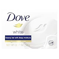 Dove Beauty Bar More Moisturizing than Bar Soap White Effectively Washes Away Bacteria While Nourishing Your Skin 2.6 oz