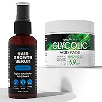 Dynamic Hair & Skin Renewal Bundle: Advanced Hair Growth Serum & Glycolic Cream