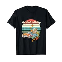 Retro Vintage Car Surfboard Sunset 60s 70s 80s T-Shirt