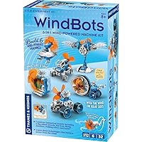 Thames & Kosmos WindBots 6-in-1 Engineering STEM Kit | Build 6 Wind-Powered Bots, No Batteries/Electricity Required | Explore Wind Technology, Gear Ratios & More | Full-Color Manual & Experiment Guide