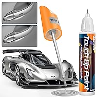 Touch Up Paint for Cars, Two-In-One Car Touch Up Paint Scratch Remover Pen for Vehicles, Quick & Easy Solution to Erase Car Scratches Touch Up Paint Pen (Silver)