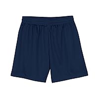 Youth Six Inch Inseam Lined Micromesh Short, XL, Navy