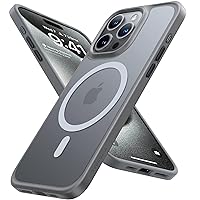 TORRAS Magnetic Guardian Designed for iPhone 15 Pro Max Case, [Military Grade Drop Tested] [Compatible with MagSafe] Slim Case for iPhone 15 Pro Max Phone Case 2023, Natural Titanium
