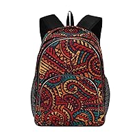 ALAZA African Ethnic Tribal Geometric Backpack Daypack Laptop Work Travel College Bag for Men Women Fits 15.6 Inch Laptop