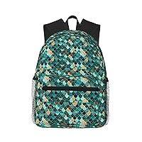 Mermaid Fish Scale Print Print Backpack Lightweight,Durable & Stylish Travel Bags, Sports Bags, Men Women Bags