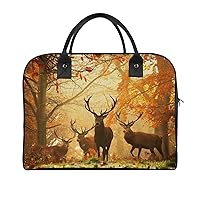 Wildlife Milu Deer Large Crossbody Bag Laptop Bags Shoulder Handbags Tote with Strap for Travel Office