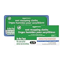 Amazon Basics Wet Mopping Cloth Refills, 24 Count, Pack of 1