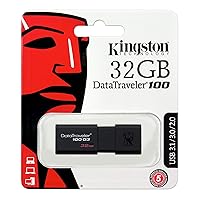 Kingston Dt100 G3 Datatraveler 100 32Gb USB 3.0 Pen Drive 32 Gb Pendrive Dt100G3