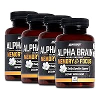 ONNIT Alpha Brain (360ct) - Premium Nootropic Brain Supplement - Focus, Concentration & Memory - Alpha GPC, L Theanine & Bacopa Monnieri