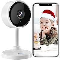 Indoor Camera, 1080P Cameras for Home Security with Night Vision, Pet Camera with Phone App, Indoor Security Camera, Motion Detection, 2-Way Audio, WiFi Cameras Home Cameras