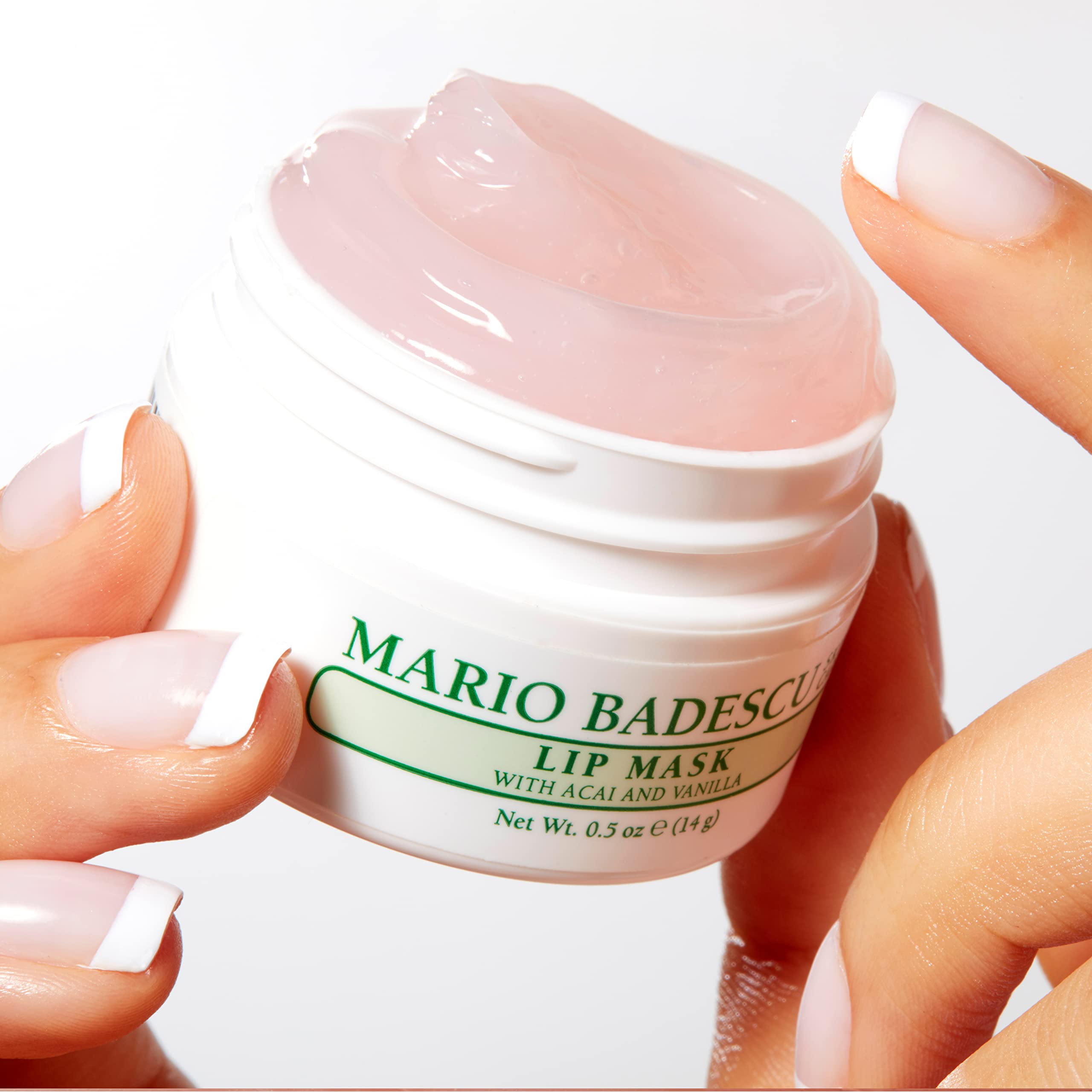 Mario Badescu Lip Mask with Acai and Vanilla for All Skin Types, Overnight Lip Treatment Enriched With Skin Softening Coconut Oil and Hydrating Shea Butter