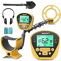 Metal Detector for Adults - Professional Gold and Silver Detector with LCD Display, High Accuracy Waterproof Pinpoint 5 Modes, 10