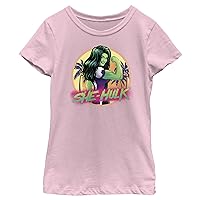 Girl's She-Hulk Beach Badge T-Shirt
