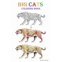 BIG CATS COLORING BOOK: LION, TIGER, JAGUAR, COUGAR, LEOPARD, SMILODON illustrations for colorists BIG CATS COLORING BOOK: LION, TIGER, JAGUAR, COUGAR, LEOPARD, SMILODON illustrations for colorists Paperback