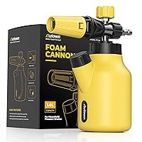 Foam Cannon for Pressure Washer,Snow Foam Cannon Car Wash Sprayer with 1/4 Inch Quick Connect, Adjustable Nozzle and 1 Liter Bottle Fits Most Car Washing Accessories