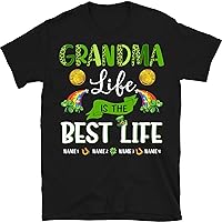 Personalized Grandma St. Patrick’S Day Shirt, Grandma Life is The Best Life, Nana Mimi Gift, St Patricks Day Shirt Funny, Custom Grandma Shirts for Women