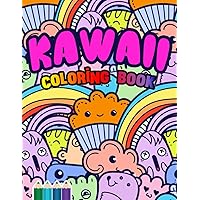 Kawaii Coloring Book: Kawaii Doodle Patterns and Colorings | Cute Japanese Style Coloring Book For Adults and Kids | Super-Cute Monsters, Cupcakes, ... Flowers, Ghosts, Cups Rabbits and More