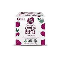 Love Beets Organic Cooked Beets | USA Grown Beets, Rich in Antioxidants, Nitric Oxide Boosting, No Added Sugar, No Preservatives or Coloring, USDA Organic, Non-GMO, Kosher, 500g (3 pack)