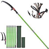 Sturdy Pole Saws for Tree Trimming 27 Feet, Long Tree Pruner with Hand Saw and Blades Set, Extendable Tree Trimmer Branch Cutter Garden Tools Manual Pruning Loppers for Sawing and Shearing