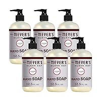 MRS. MEYER'S CLEAN DAY Liquid Hand Soap, Lavender, 12.5-Ounce Bottles (Case of 6)