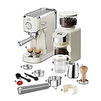 Gevi Espresso Machine 20 Bar with Grinder，Professional Espresso Maker with 35 Precise Grind Settings Burr Coffee Grinders Combos, Commercial Espresso Machines & Coffee Makers, Gift for Mother
