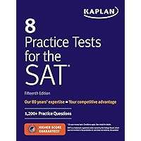 8 Practice Tests for the SAT: 1,200+ SAT Practice Questions (Kaplan Test Prep) 8 Practice Tests for the SAT: 1,200+ SAT Practice Questions (Kaplan Test Prep) Paperback