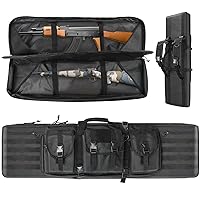 36/42/46in Double Rifle Bag, Tactical Long Rifle Backpack, Portable Shotgun Case for Firearm Storage and Transportation, Suitable for Outdoor Hunting Shooting