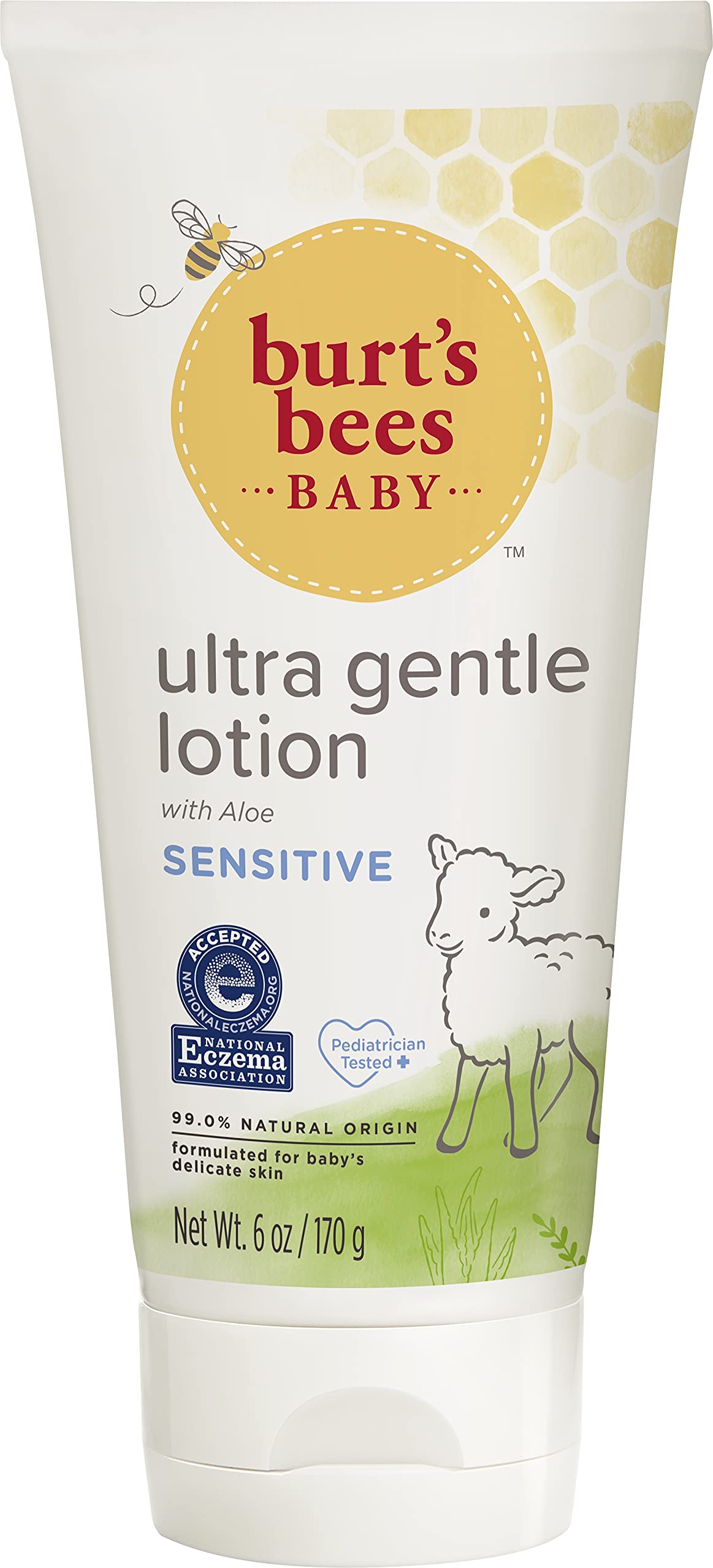 Burt's Bees Baby Ultra Gentle Lotion for Sensitive Skin - 6 Ounces - Pack of 3