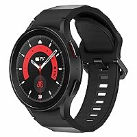 SAMSUNG Galaxy Watch5 Pro Bespoke Edition 45mm Bluetooth Smartwatch, Body, Health, Fitness, Sleep Tracker, Sapphire Crystal Glass, Titanium Frame, US Version, Black Rugged Sport Band, Black