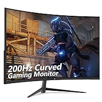 Z-Edge UG27 27-inch Curved Gaming Monitor 16:9 1920x1080 200/144Hz 1ms Frameless LED Gaming Monitor, AMD Freesync Premium Display Port HDMI Build-in Speakers