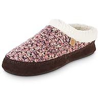 Acorn Womens Slipper with Berber Lining, Suede Siding and Durable Non-Slip Indoor/Outdoor Sole