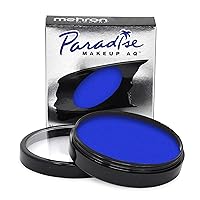 Mehron Makeup Paradise Makeup AQ Pro Size | Stage & Screen, Face & Body Painting, Special FX, Beauty, Cosplay, and Halloween | Water Activated Face Paint & Body Paint 1.4 oz (40 g) (Lagoon Blue)