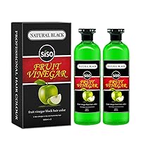 Fruit Vinegar Hair Color, Natural Black Color Dye for Hair Care, Natural Ammonia Free Color Dye (500ml x 2) | Made In India