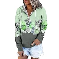 Button Down Sweatshirts For Women Casual Drawstring Hoodies With Pocket Fall Fashion Long Sleeve Loose Clothes