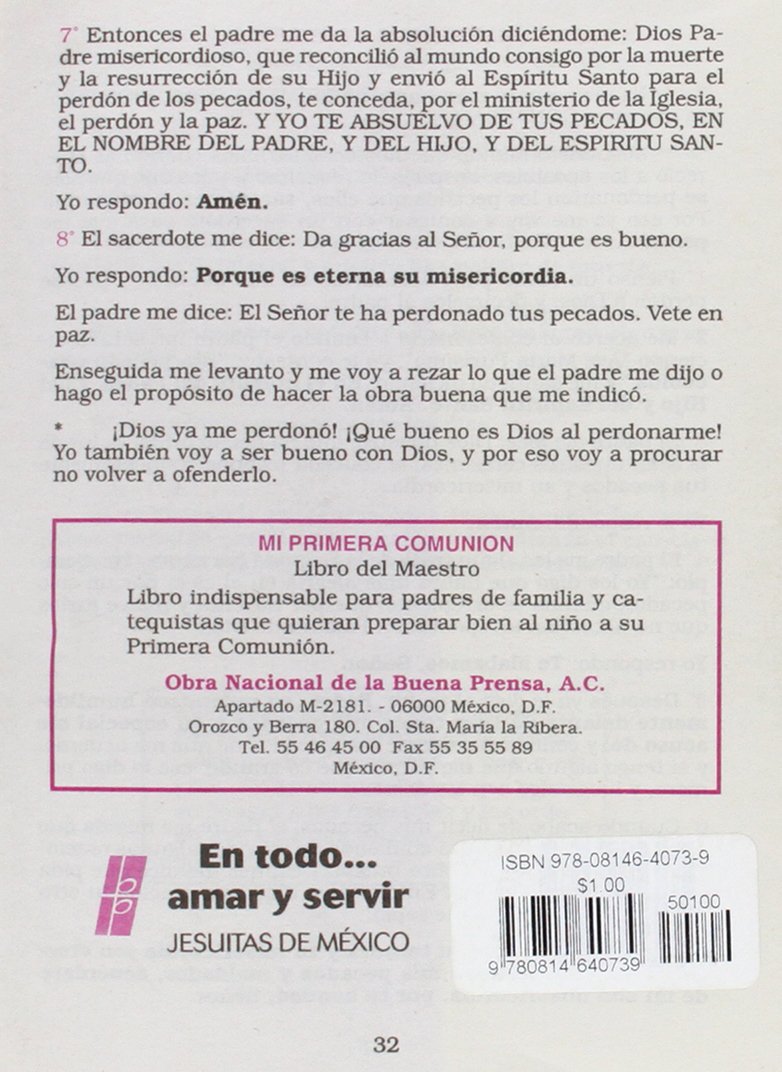 Mi Primera Comunion: Catecismo del nino (Spanish Edition)