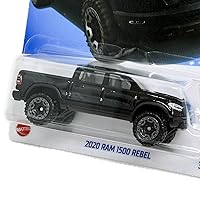 Hot Wheels 2020 Dodge Ram 1500 Rebel Car, DieCast Metal, 1:64 Scale, Non-Riding Toy Vehicle for Children, Unisex, Ages 3 and Up