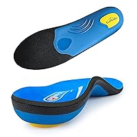 Plantar Fasciitis Pain Relief Men Orthotics in Shoes Insole Arch Support Work Boot Inserts Flat Feet Women Heel Spur Pad Orthopedic Sole for Pronation Absorb Shock Athletic Cushion