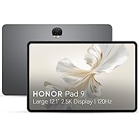 HONOR Pad 9, 12.1-inch Wi-Fi Tablet, 8GB+256GB, 120Hz 2.5K Eye Protection Display, 8 Speakers, Android 13, Space Grey