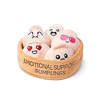 What Do You Meme Emotional Support Dumplings - Plush Dumpling Toy Stuffed Animal, Easter Basket Stuffer, Easter Gift for All Ages