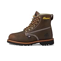 Thorogood American Heritage 6” Leather Waterproof Insulated Work Shoes for Men with Composite Shank Non-Safety Toe Oil and Slip-Resistant Outsole