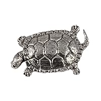 Handcrafted Tortoise, Pond Turtle, and Sea Turtle Brooch and Lapel pins - Pewter, Copper, Gold, Hand Painted, and Premium - Handmade in The United States