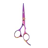 Purple Titanium Japanese Stainless Styling Shear with Ergonomic Handle, 5.5 Inch, 2.3 Ounce