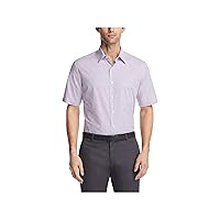 Van Heusen Mens Dress Shirts Short Sleeve Poplin Solid