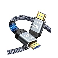 Highwings Long 8K Fiber Optic HDMI Cable 65FT, Unidirectional 2.1 48Gbps Ultra High-Speed Slim HDMI 8K60Hz 4K120Hz HDR/eARC Compatible for PS5 and DVD