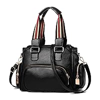 Ladies Handbag Lightweight Tote Bag Top Handle Bag Shoulder Bag PU Leather Multi Pockets Crossbody Bag Messenger Bag