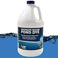 Ultimate Shade Pond Dye Liquid Concentrate, Large Lake & Pond Colorant, Shade Water, Block Ultraviolet Rays, Beautiful Natural Color, Fishing & Swimming Safe, Easy Treatments, 1 Gallon