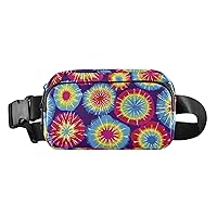 Tie-dye Fanny Packs for Women Men Belt Bag with Adjustable Strap Fashion Waist Packs Crossbody Bag Waist Pouch Waist Packs Hip Bumbags for Travelling