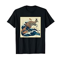 Surrealism Japanese Painting Kangaroo T-Shirt
