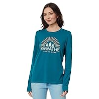 Life is Good Breathe Forest Trees Long Sleeve Crusher™ Tee