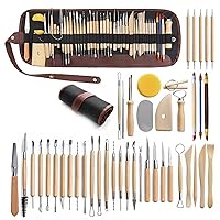 43 Pieces/Set Clay Pottery Tools Kit Ceramic Sculpting Tools Hobby Supplies Ceramic Pottery Tools Set For Jewelry Making Clay Sculpting Modeling Tools For Beginners Adults Kids Craft Jewelry Making